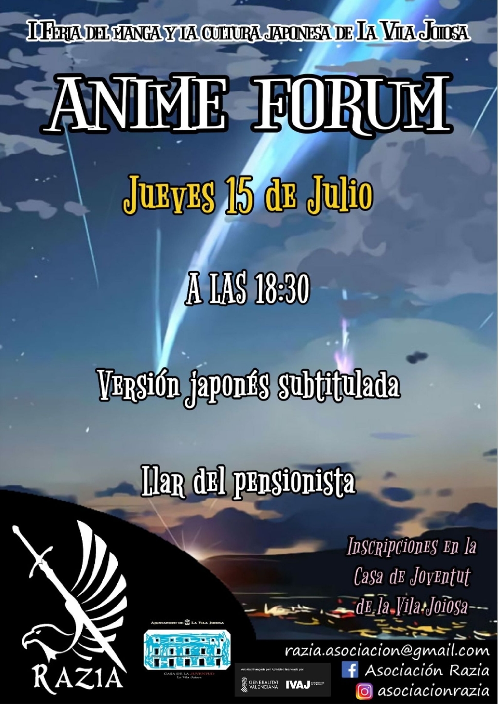 Anime Fòrum 15 de juliol